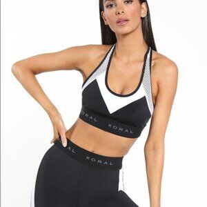 Koral Emblem Versatility Blackout Bra NWOT